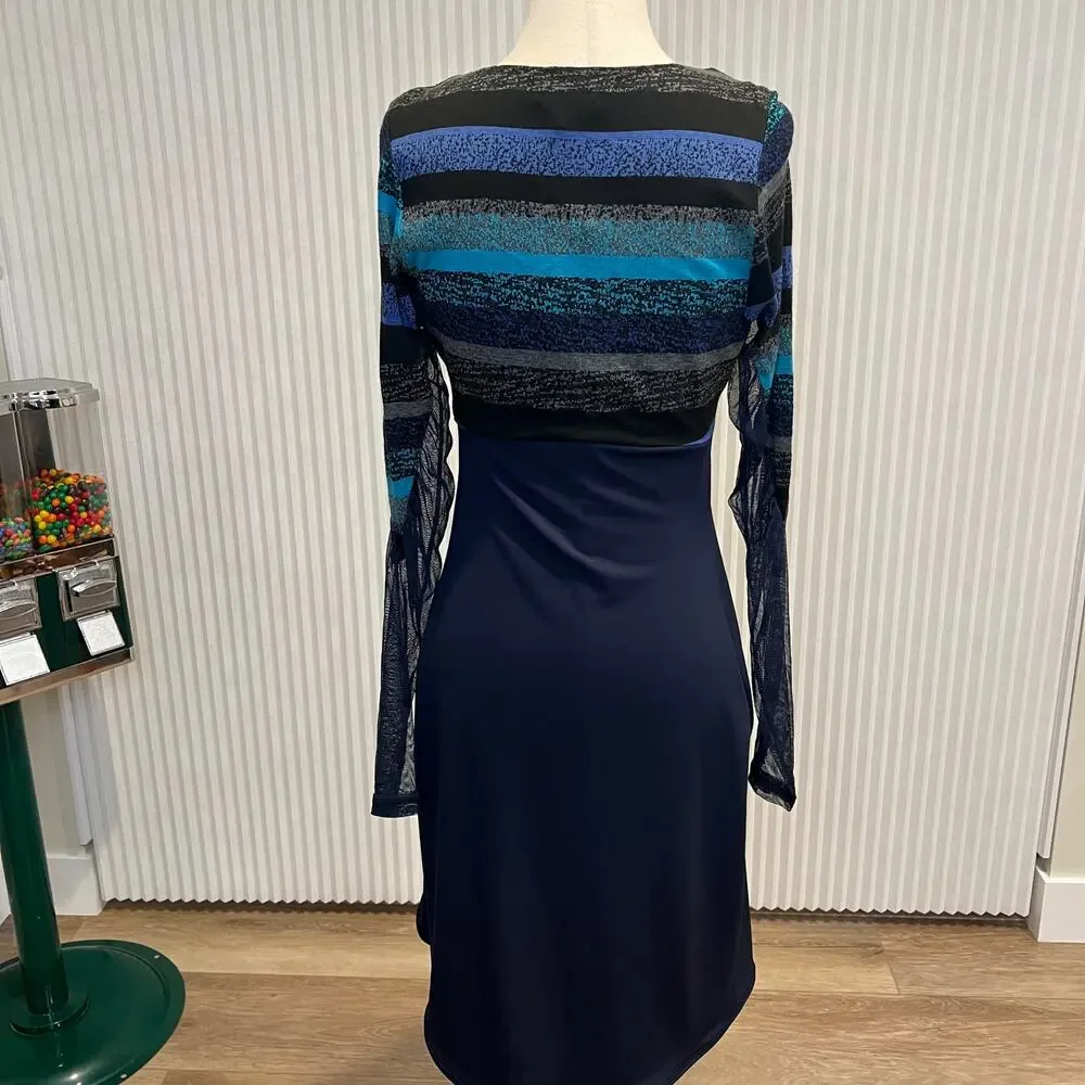 Multicolor Long Sleeve Dress - Picture 2 of 8